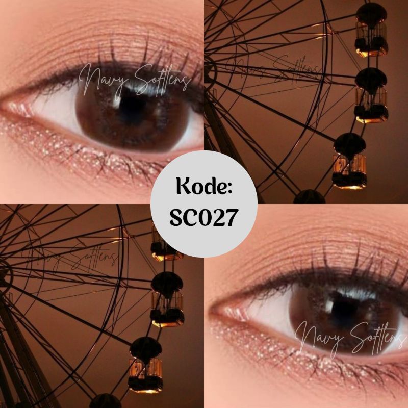 SC027 / Softlens Dark Brown / Softlens Coklat