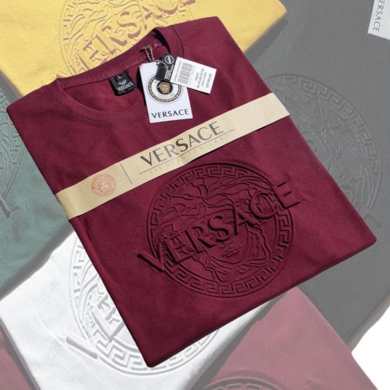 Recomended Baju Kaos Pria Versace Embos / Timbul Cotton Combed
