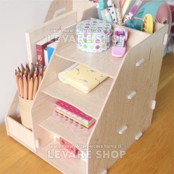 

Book Stationary Storage Rak Mini Meja Buku Majalah Dokumen Alat Tulis