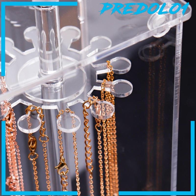 [Predolo1] Kotak Penyimpanan Kalung Liontin Perhiasan Display Stand Showcase Untuk Dekorasi