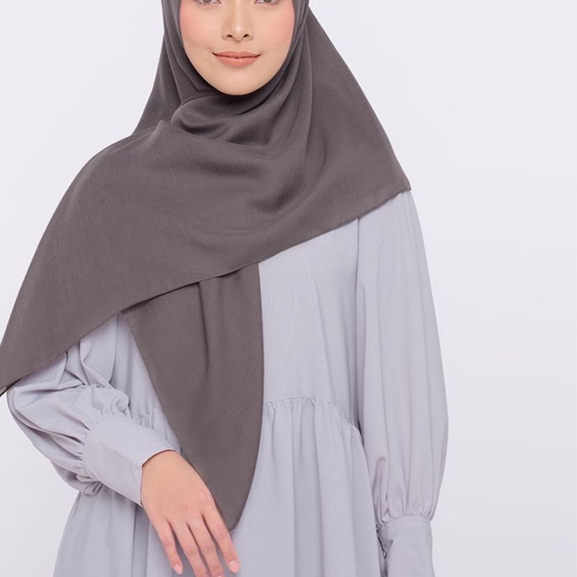 ✩ ZM Zaskia Mecca - Sadi Shade Of Brown Ash Hijab Kerudung Segi Empat ❇