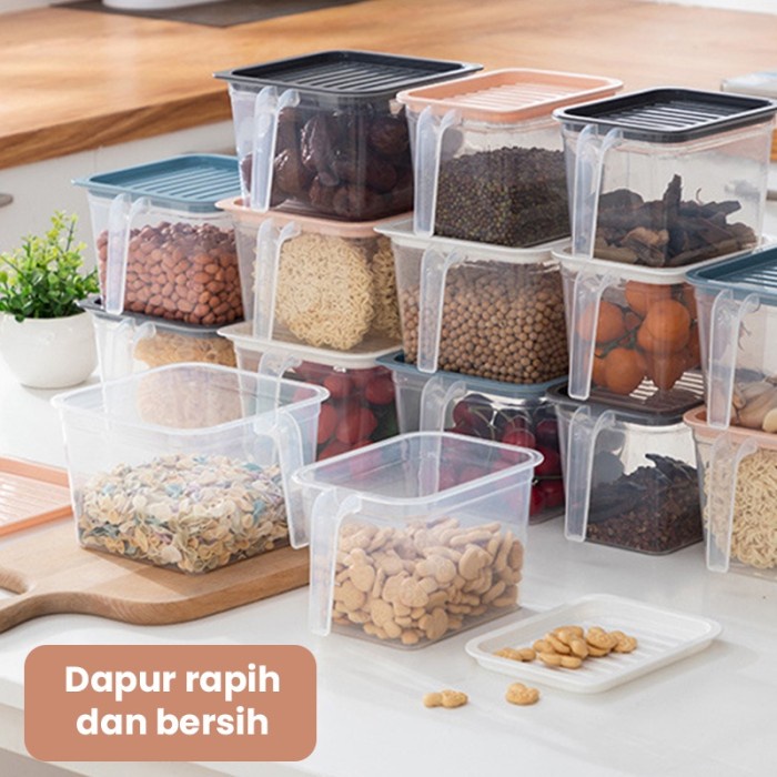 Kotak Penyimpanan Makanan TP06 Di kulkas Organizer Bumbu Dapur Plastik