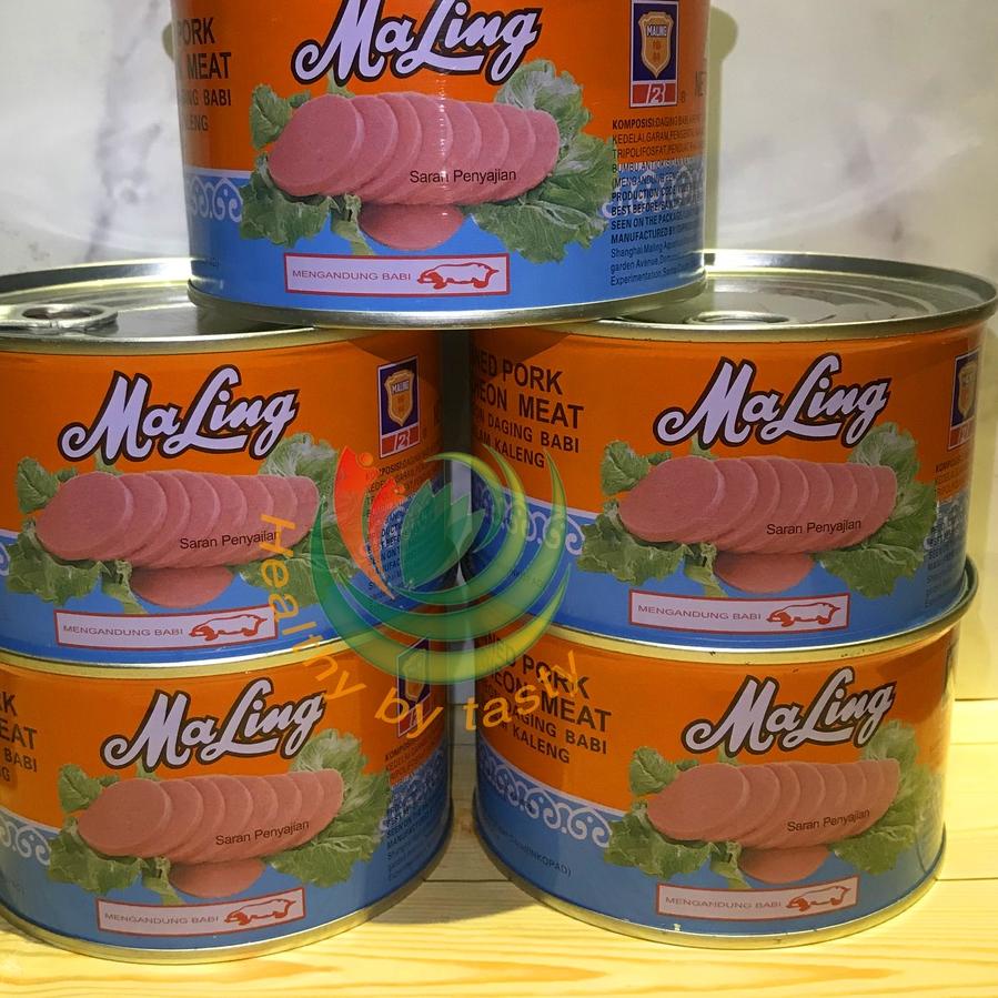 

♕ Ma Ling Luncheon Pork 397 gr TTS Canned / Daging Ham Babi Maling NON HALAL ♕