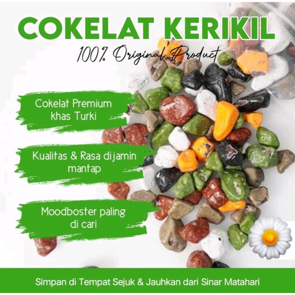 

COKLAT KERIKIL COKELAT BATU KHAS TURKI 100GR||250GR