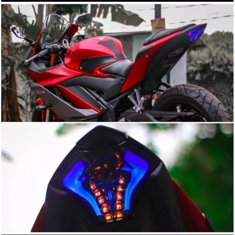LAMPU STOP REM BELAKANG PLUS SEIN YAMAHA R25 / YAMAHA MX KING 3 IN 1 MODEL JPA