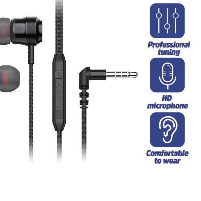 ✶ YLV Headset Earphone Gaming Wire Control with Type L Jack Extra Bass HIFI Stereo ➵
