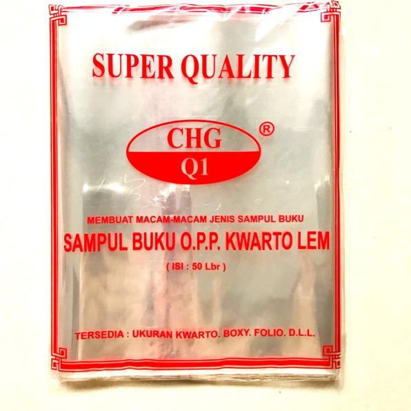 

N87 Sampul Buku Plastik Bening KUARTO Boxy LKS Folio OPP Lem WOW BANGET ㅽ