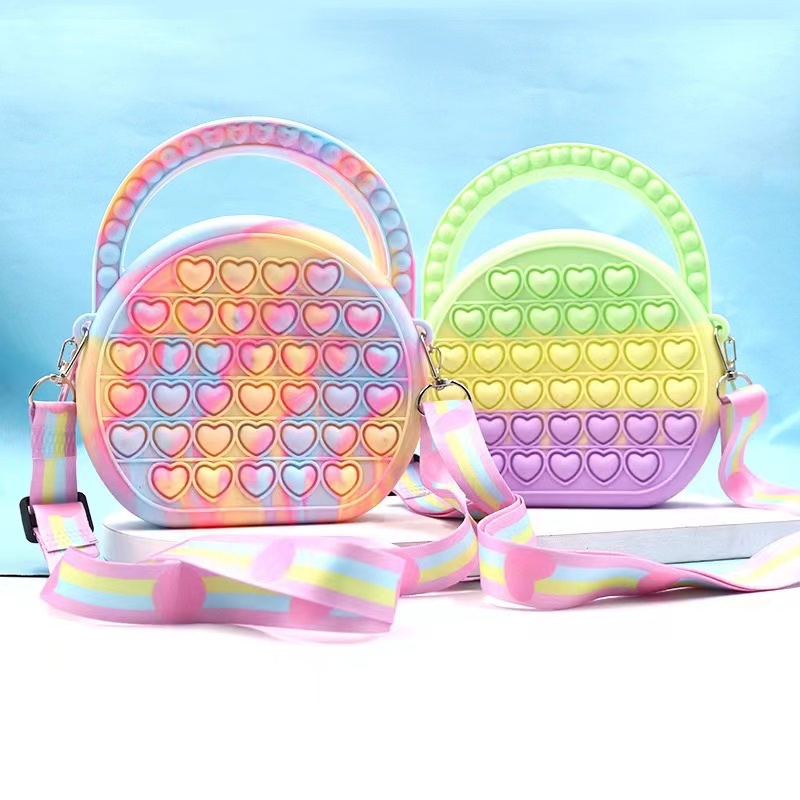 【WZ031/32/33】Pop It Sling Bag Tas Selempang Jelly Anak Perempuan Laki Laki / Tas POP IT Selempang Anak