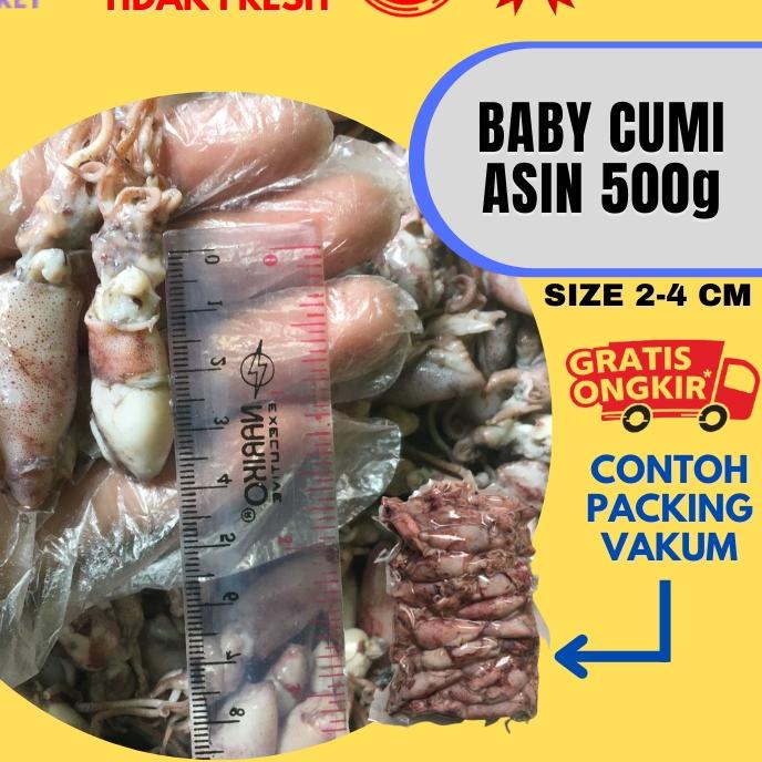 

▼ Baby Cumi Asin Fresh 500 Gram ♔