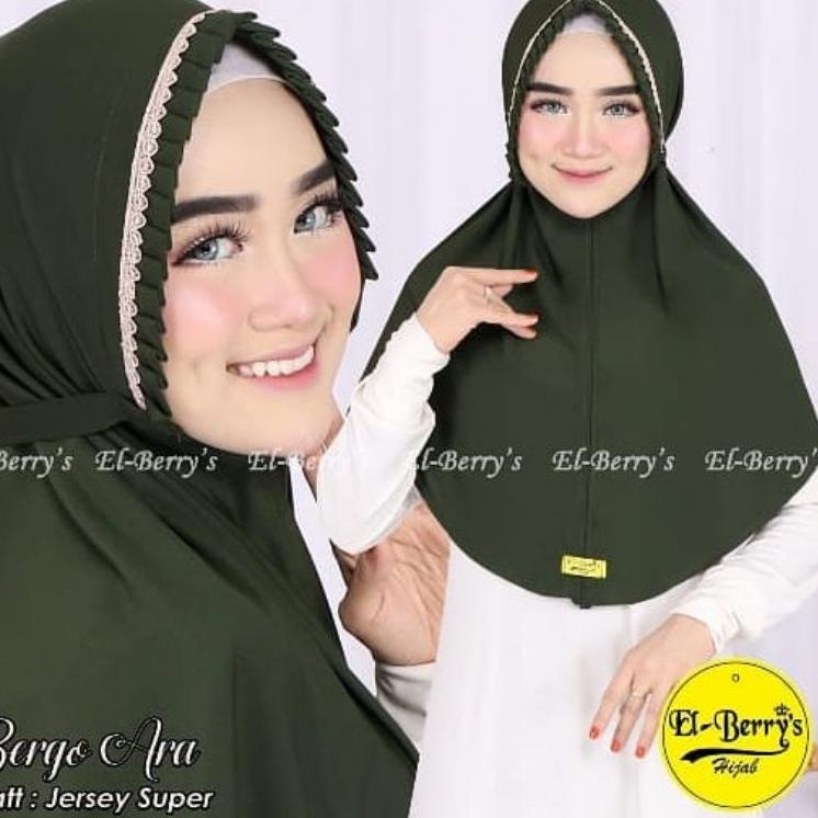 Terbaru 3.3 Jilbab Bergo Maryam Kcb Tali Lipit Renda Gratis Ongkir