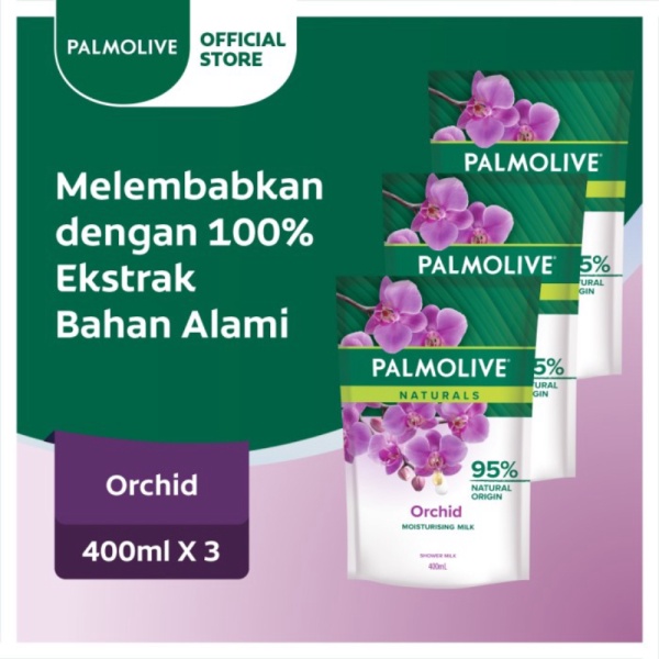 Dijual Palmolive Naturals Milk  Orchid Refill Sabun Mandi 400ml - Isi 3 Limited