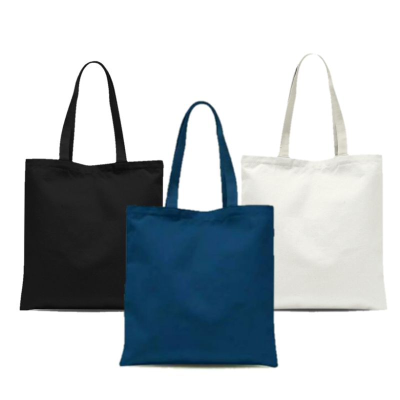 VANDAL - [Bisa Custom] Totebag Polos Pakai Reseleting CANVAS ukuran 30*40