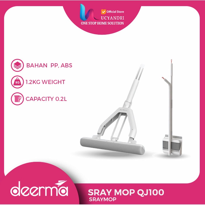 DEERMA SAPU PEL 3in1- SWEEP AND MOP CLEANING QJ100 / QJ 100 Spray Mop