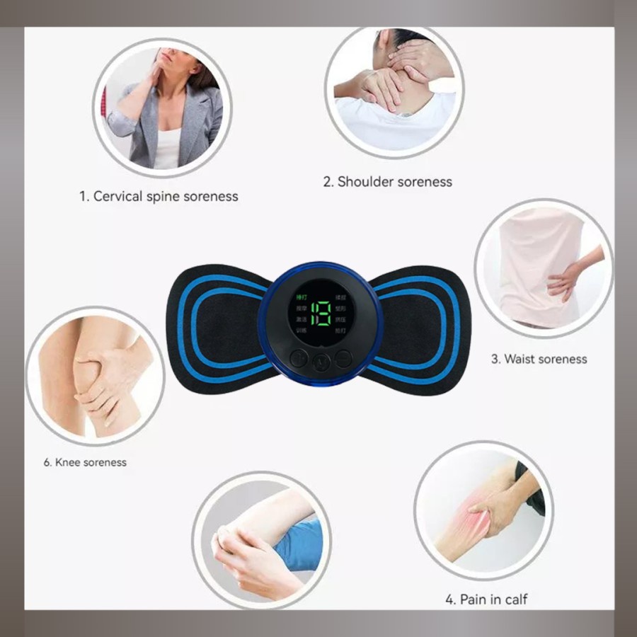 APL6 - Alat Pijat Mini Portable Elektrik Leher Pundak Punggung Penghilang Rasa Sakit