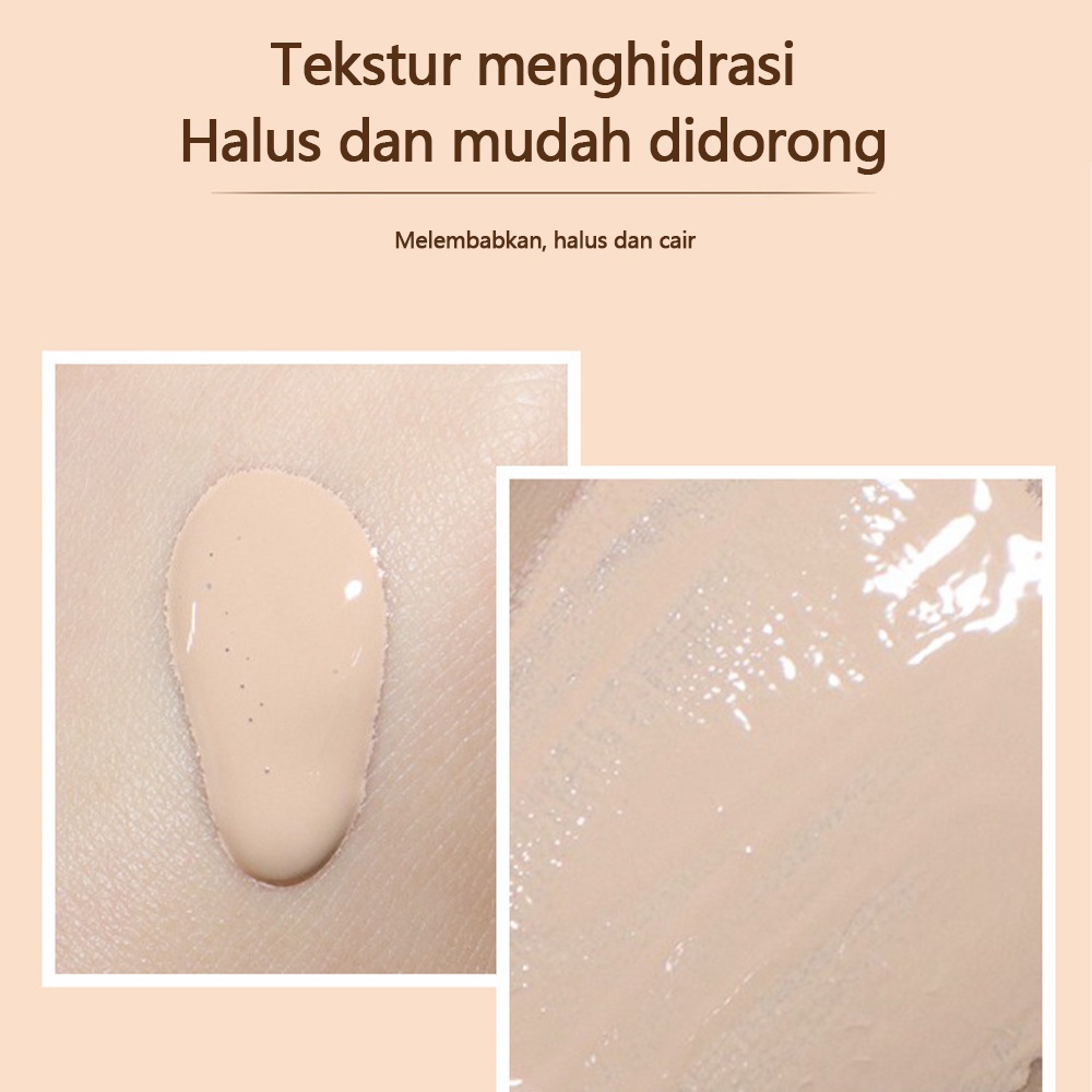 Liquid Foundation krim bb Concealer Foundation Cair Tahan Air Foundation Cair 40ml Tahan Lama 24 Jam Full Coverage