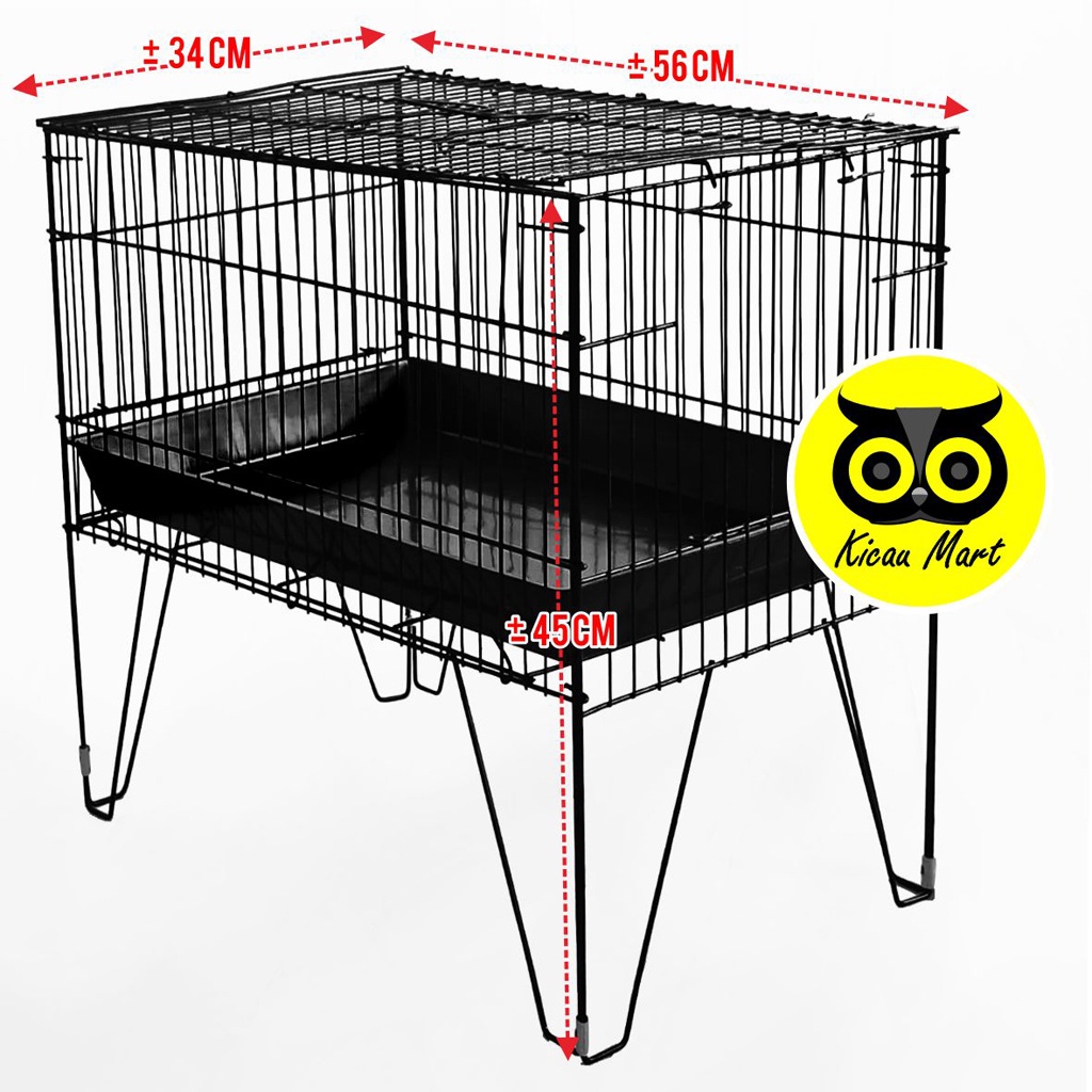 Bak Keramba Mandi Burung Coating Bold Tempat Alas Mandi Burung Sangkar Kandang Burung Besi Stainless Bak Mandi Burung Lovebird Kacer Murai Kenari Sugar Glider Hamster