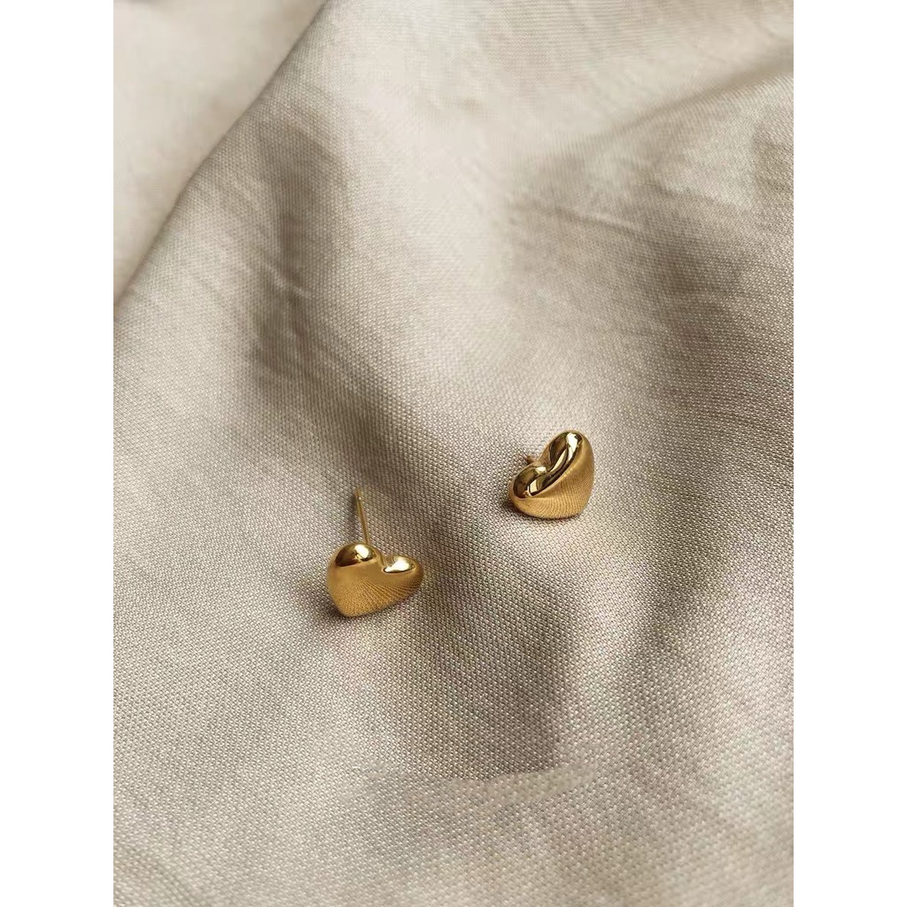 Anting Bentuk Hati | Sendok Garpu Bahan Stainless Steel | Anting Untuk Wanita | Anting Untuk Wanita | Aksesoris Wanita