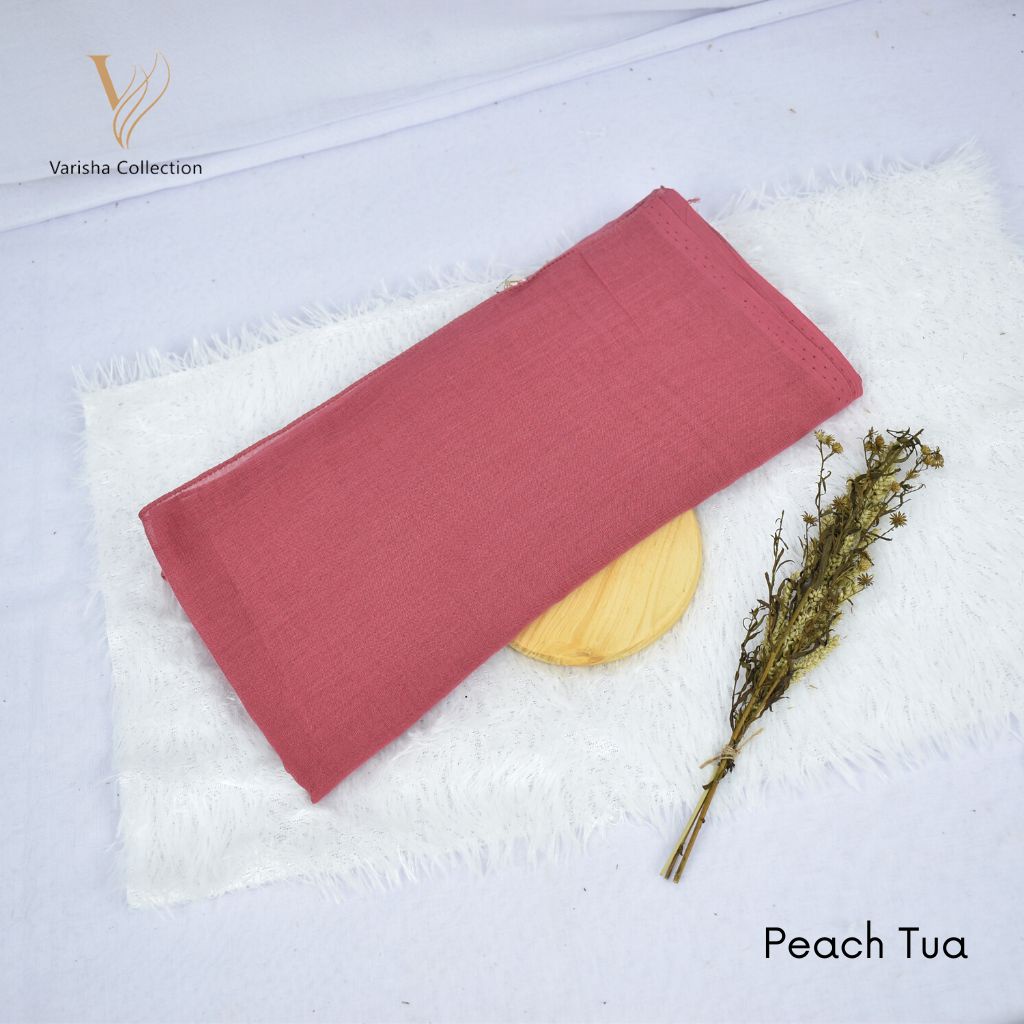 kerudung paris segiempat varisha size 110x110 kerudung hijab segiempat varisha warna peach tua