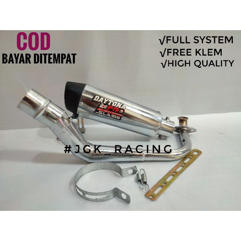 Knalpot Racing DAYTONA Beat fi/beat karbu/beat street/beat new/beat pop/scoopy karbu/scoopy fi/scoop