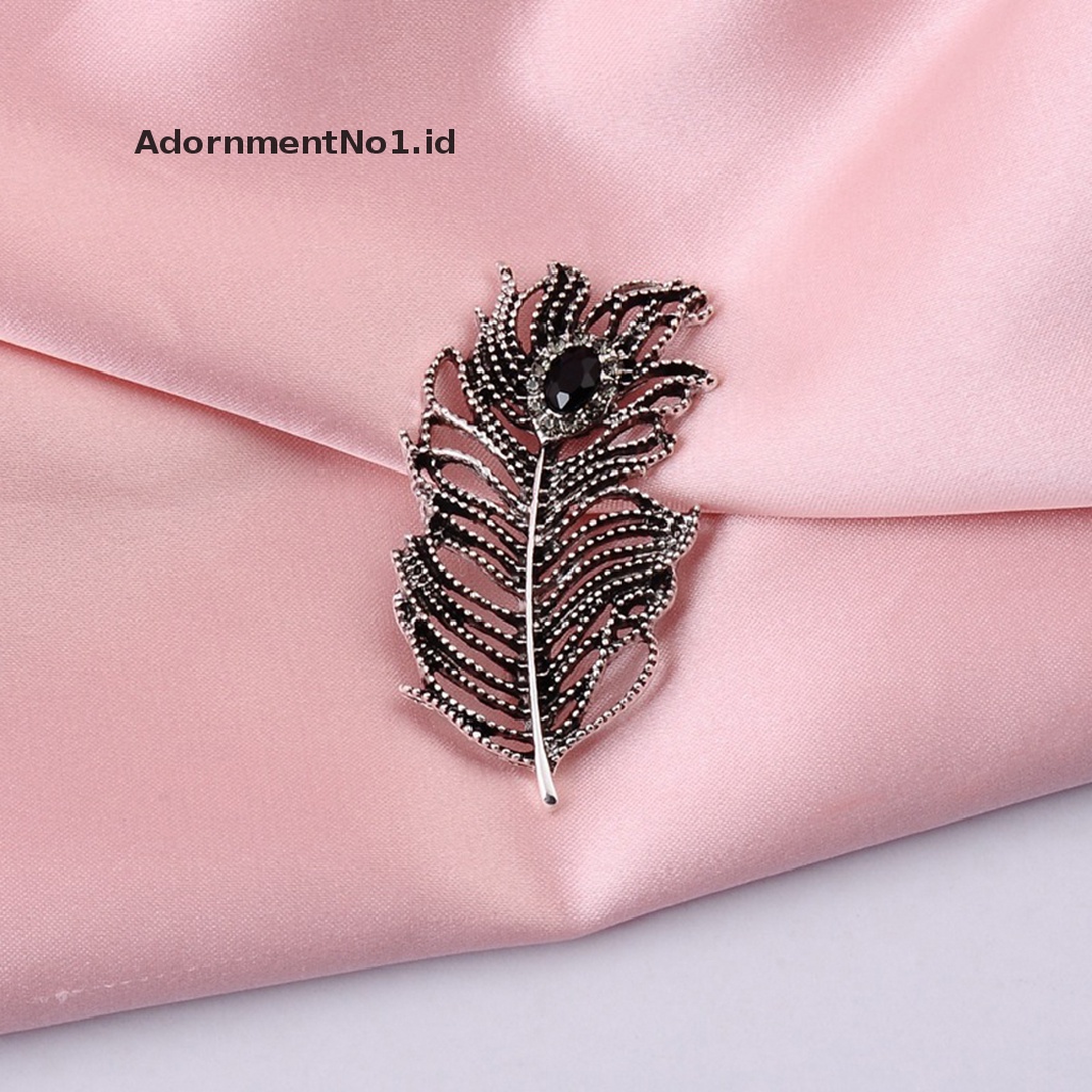 [AdornmentNo1] Trendy Logam Merak Peafowl Bulu Burung Bros Jas Kerah Pin Dan Bros Untuk Wanita Pria Lapel Pin Broches Broach Jewelry [ID]