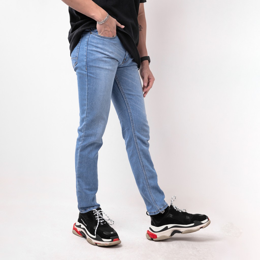 Celana Jeans Pria panjang Skinny Slim Fit Panjang Melar