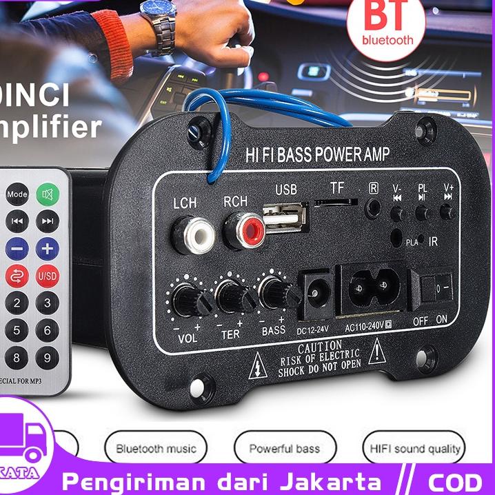 ❊ Amplifier Board Audio Bluetooth USB Radio TF DIY Subwoofer D5 D10 D3 Karaoke Power Stereo Bass Audio Karaoke FM Papan AW-322 ◄