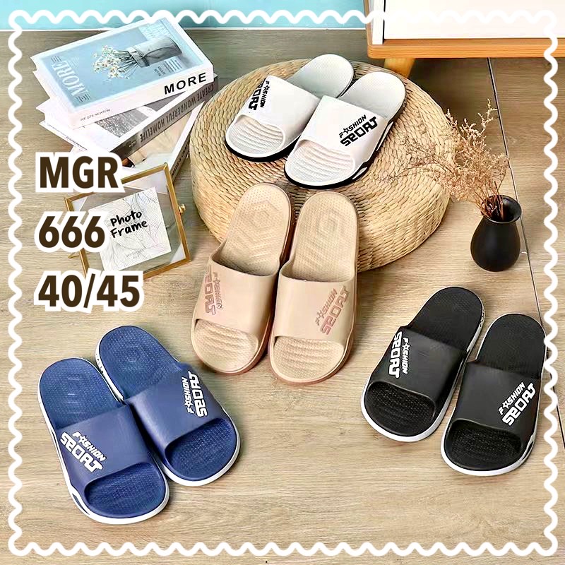 Sandal Selop Karet Pria Sport Simple Elegan Keren Impor MGR Mokaya Balance (666/633)/ Size 40-45