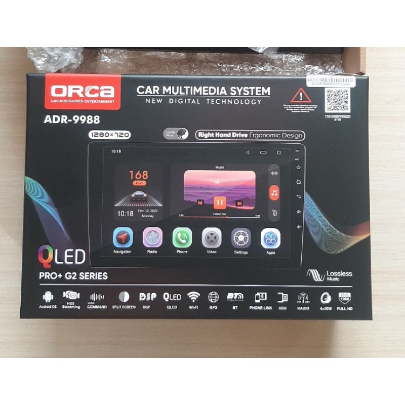 Head Unit Android ORCA PRO+ QLED RUSH TERIOS ANDROID 9 inch ORCA ADR 9988 PRO+ G2 QLED Ram 6GB Rom 128GB RUSH 2011 - 2017