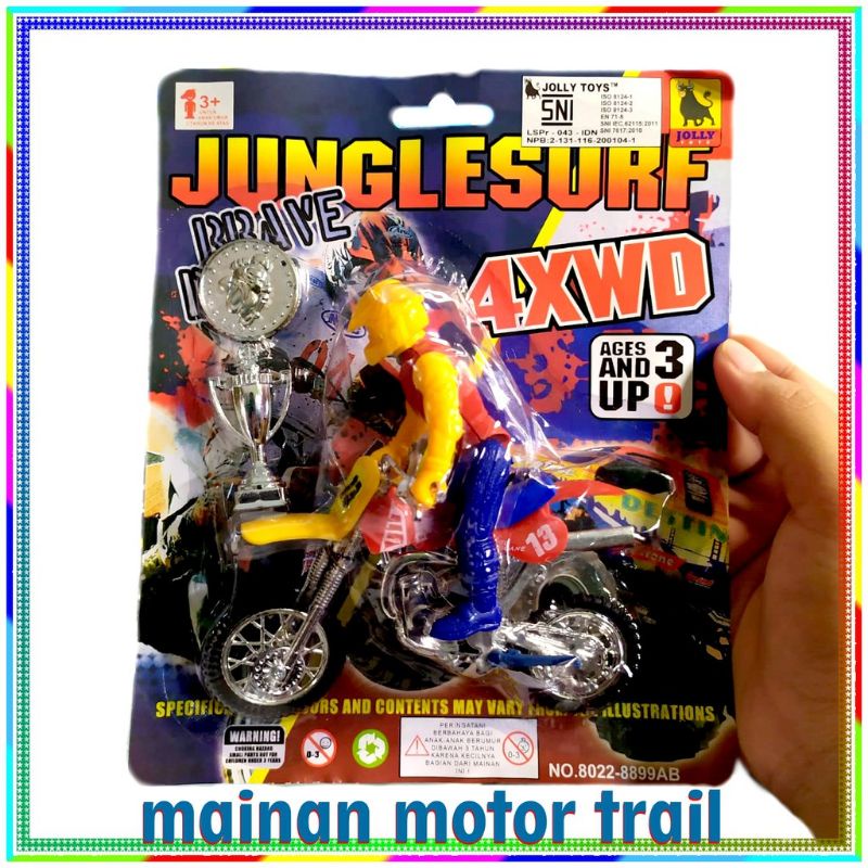 L2. mainan motor trail jungle surf