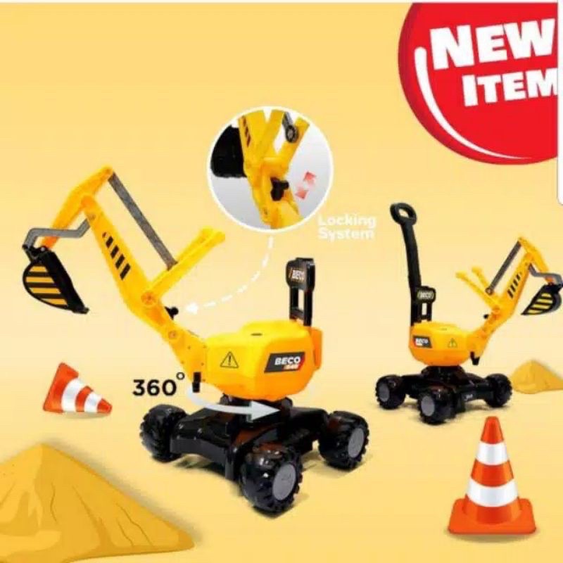 Mainan Permainan Mobil Truk Kontruksi Alat Berat Beko Bisa Dinaiki Kado Anak Laki Laki Ulang Tahun K