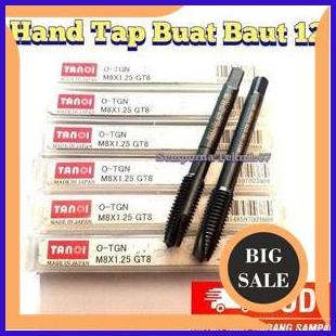 onderdil handtap tap drat baut 12 Tap m8x1.25 PO Tanoi Japan pembuat DRAT ulang drill tap