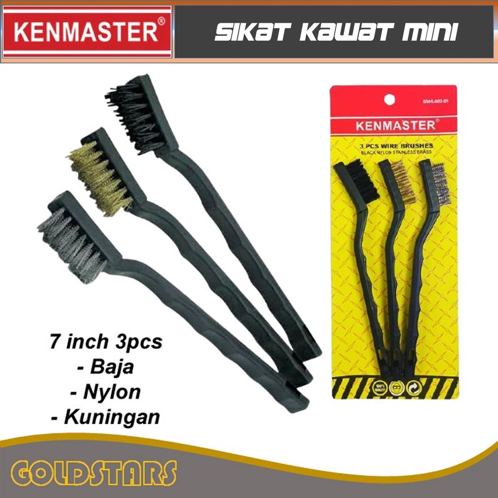 Sikat Kawat Mini 3 pcs Orignial Kenmaster Sikat Kawat 3in1 Wire Brushes