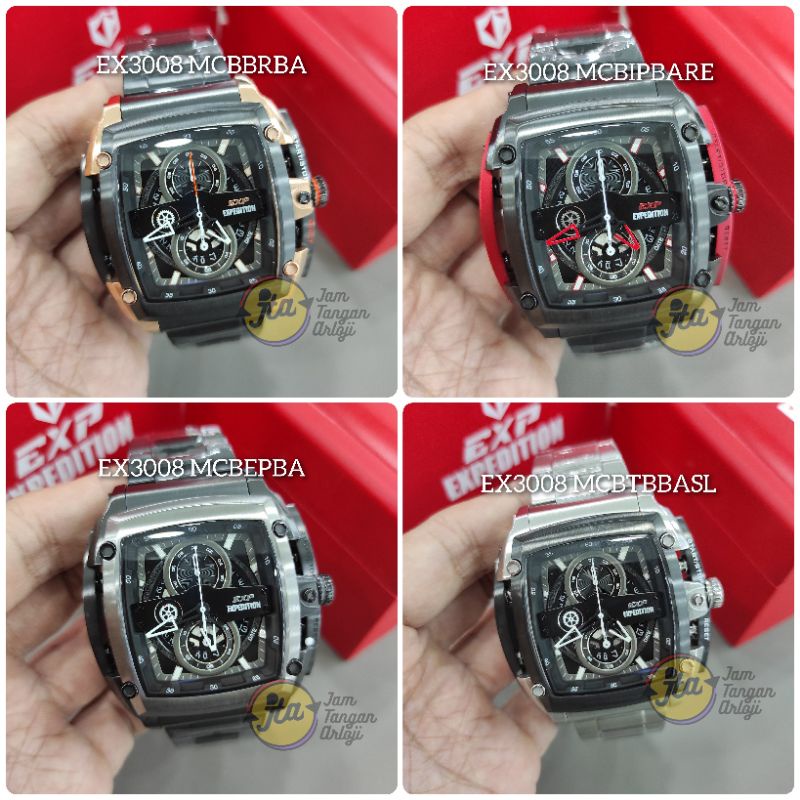 JAM TANGAN PRIA EXP EXPEDITION EXP 3008 MC NEW EXP3008 STAINLESS STEEL ORIGINAL