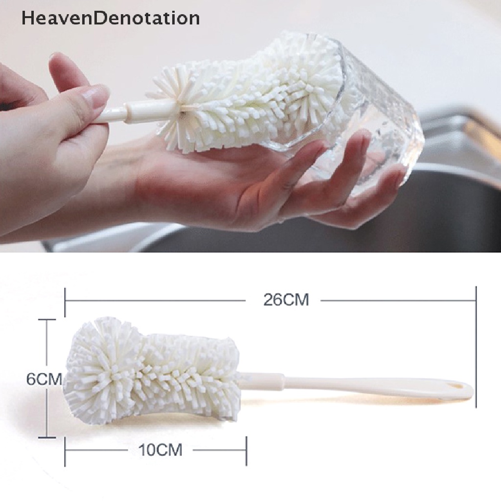 [HeavenDenotation] Spons Lembut Cangkir Sikat Scrub Spons Rumah Tangga Scrub Bilas Bersih Aksesoris Dapur Cup Scrubber Untuk Gelas Botol Air HDV