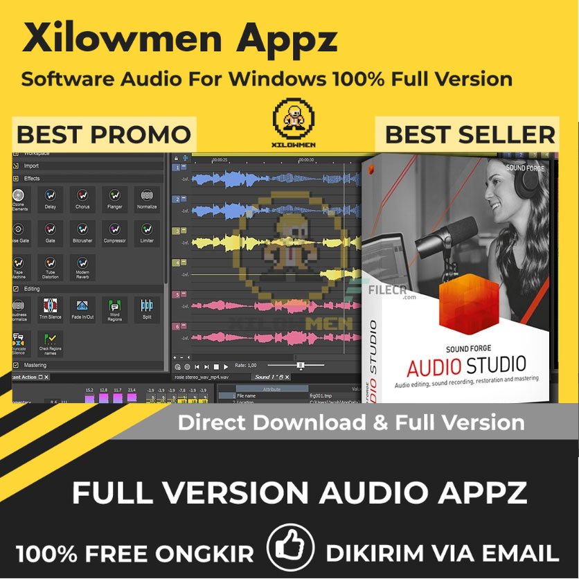 [Full Version] MAGIX SOUND FORGE Audio Studio Pro Lifetime Audio Software WIN OS