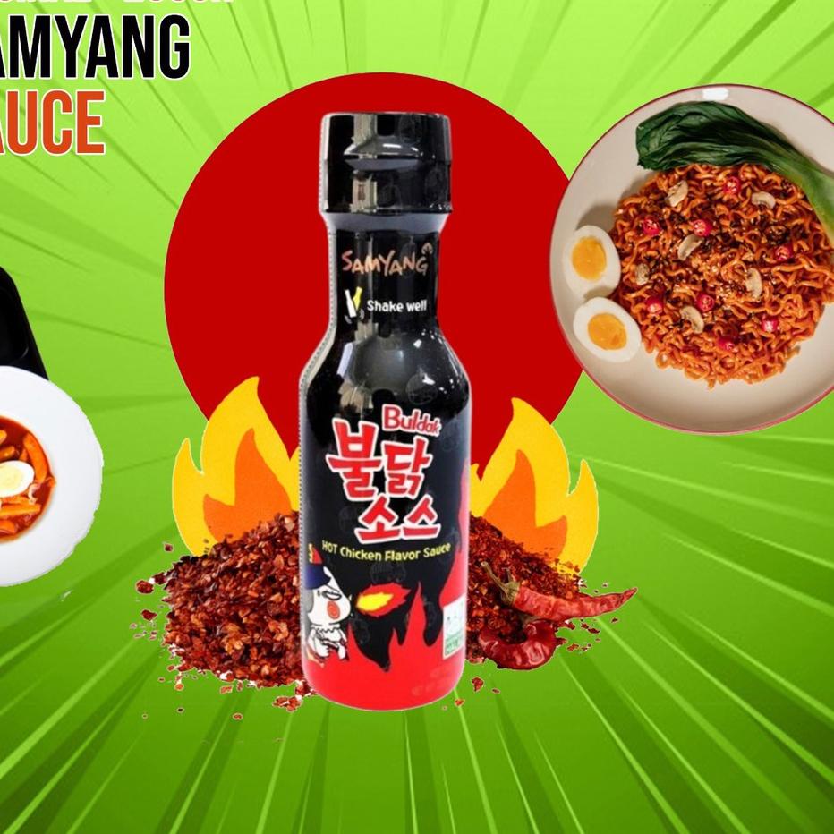

➾ Saos Sauce Samyang Saus Samyang Logo Halal Hitam Original ™