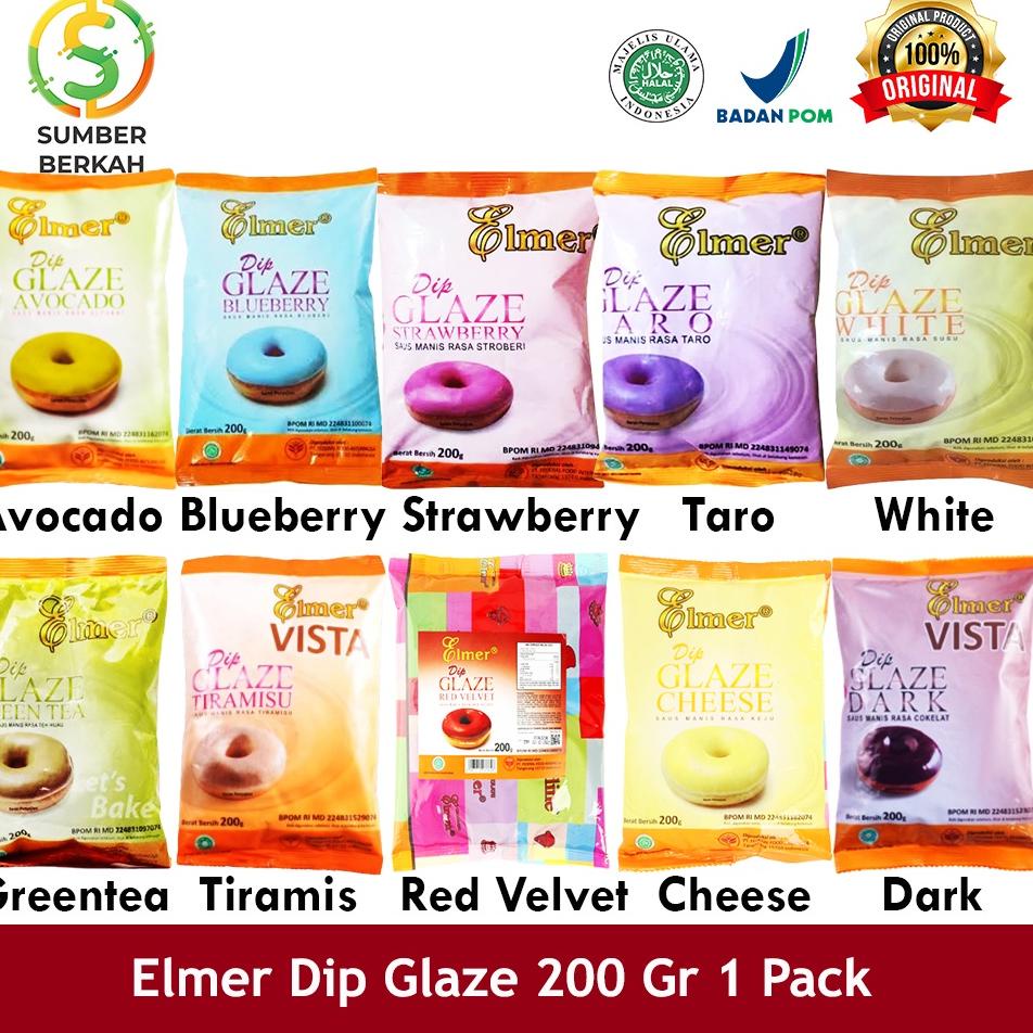 

D94 Elmer Dip Glaze 200 gr Topping Selai Donat Kue Roti HARGA MURAH メ