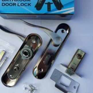 ➻ KUNCI PINTU KAMAR MANDI/GAGANG PINTU SET/DOOR LOCK/GAGANG KUNCI PINTU KAMAR MANDI BATHROOM DOOR ➤