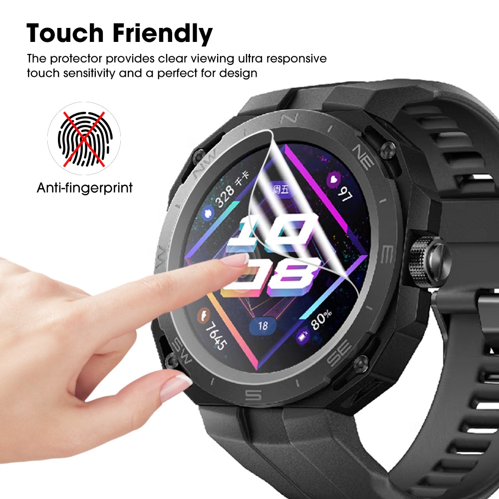 [Harga Grosir] Film Layar Smartwatch Anti Ledak HD Film Jernih Anti Gores Smart Watch Film Pelindung Layar Film Hydrogel Lembut Untuk Huawei Watch GT CYBER