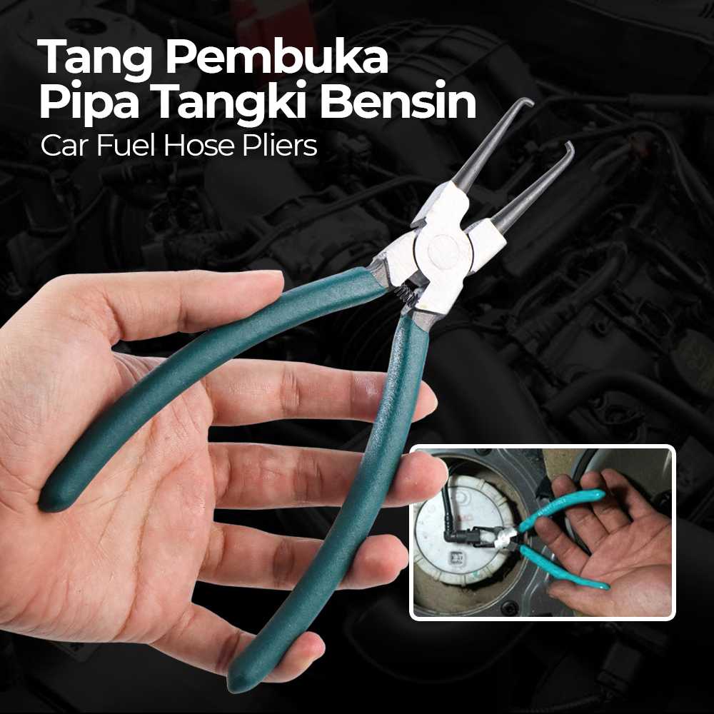 (BISA COD) FTIHSHP HCE Tang Pembuka Pipa Tangki Bensin Mobil Fuel Hose Clamping Pliers - M300