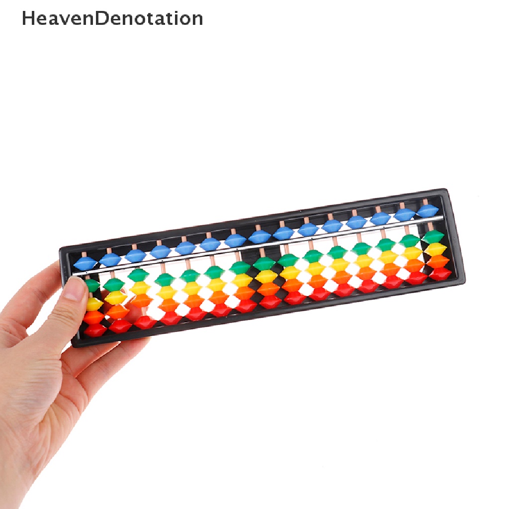 [HeavenDenotation] Portable 13 / 15 / 17 Column Abacus Arithmetic Soroban School Math Learning Tool HDV