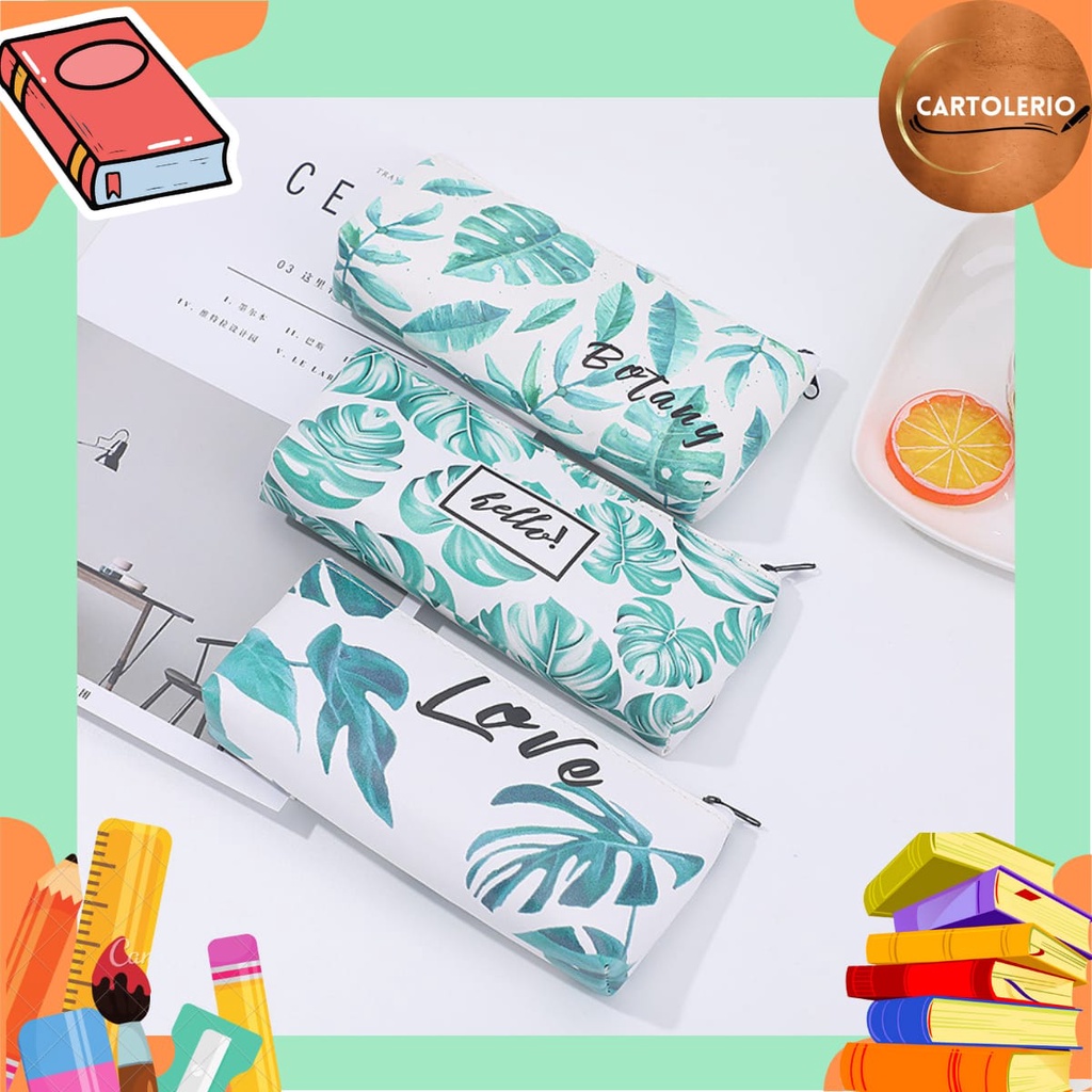 

Kotak Pensil/ Pensil Case / Tempat Pensil Resleting Motif Daun SK0066