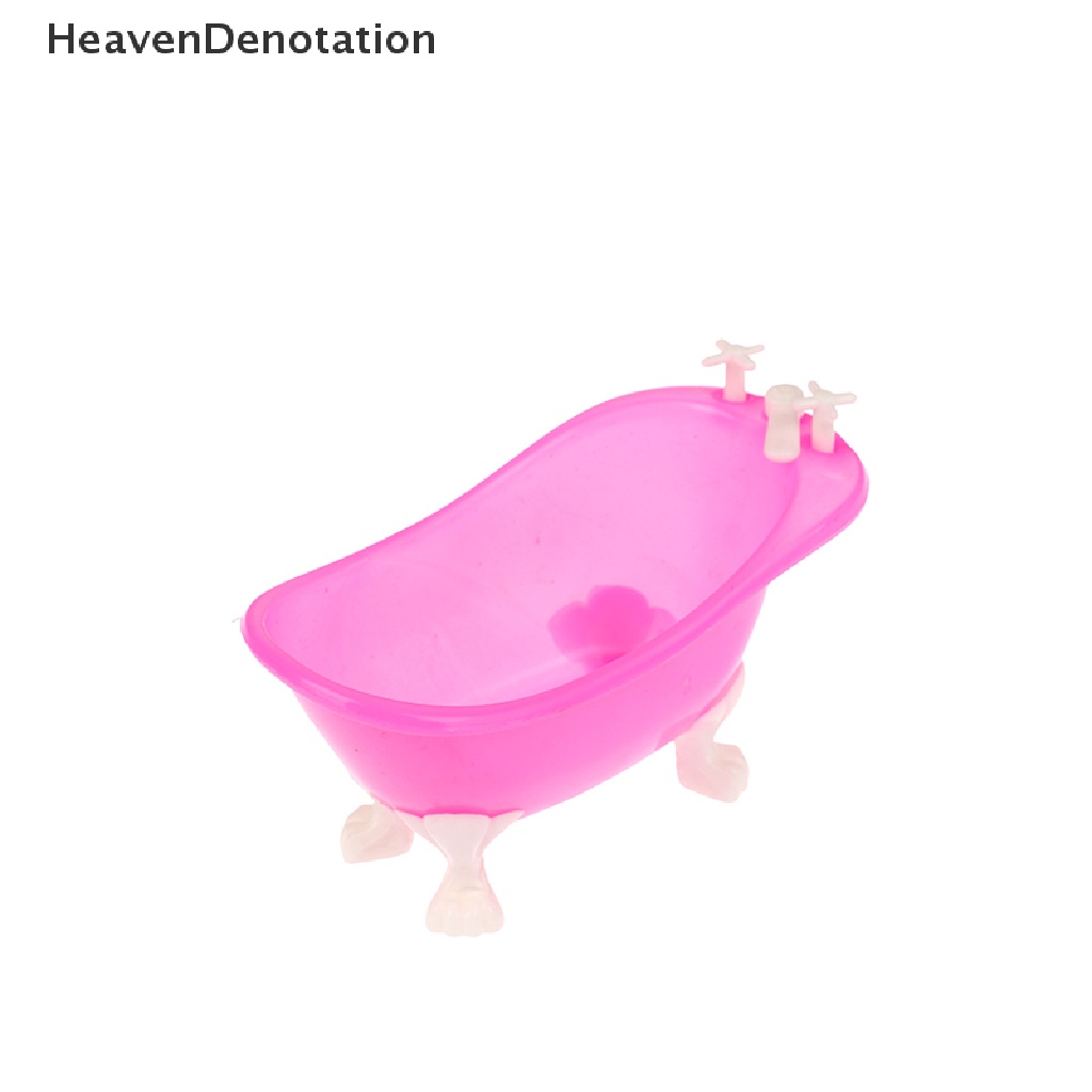 [HeavenDenotation] Rumah Boneka 3.5 inch Bak Mandi Bayi Kecil Bermain Dengan Bak Mandi Air HDV