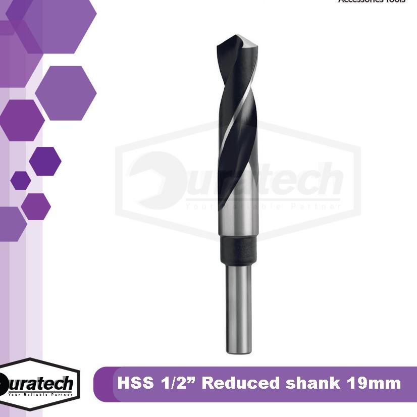 ♔ Mata bor besi mesin bor tangan 19mm / Mata bor reduced shank 1/2inch size 19 mm Benz Werkz ♪