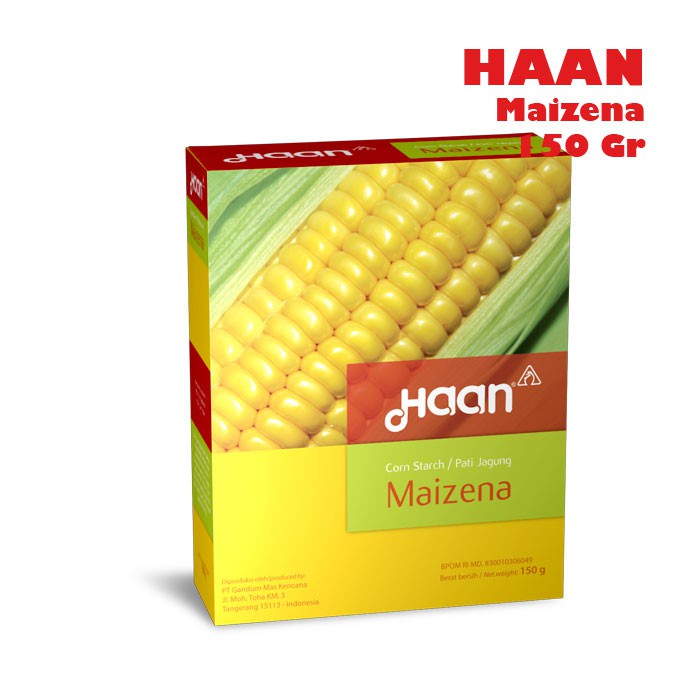 HAAN Maizena / Tepung Jagung CORN STARCH 150 Gr &amp; 400 Gr