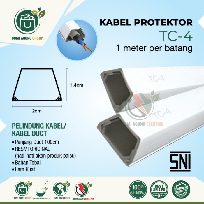 Kabel Protektor PREMIUM TC 1 2 3 4 5 6 / kabel duct cable protector sudah SNI kualitas mantab