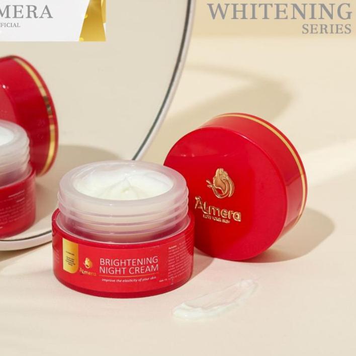 ❈ Almera Skincare Night Cream Whitening, (New)  Brightening Night Cream , Almera Skincare, Almera Skincare,Almera Skin, Almera Store Official, Almera Official Store, Almeraskin ♨