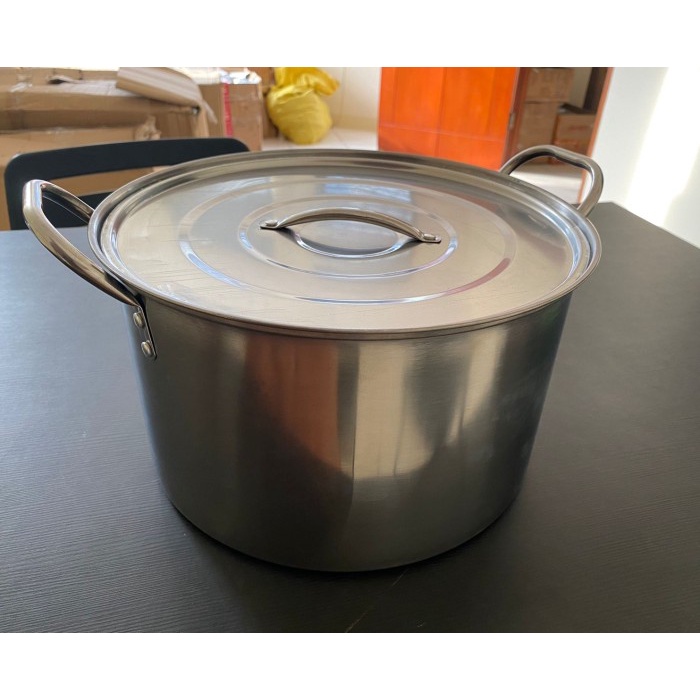 Panci stock stok pot stainless tebal masak sayur sop kuah bakso mie ayam 24 26 29 30 cm