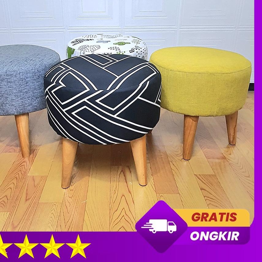 ♦ SOFA BULAT / SOFA STOOL / KURSI STOOL TINGGI 45cm TERMURAH ♡