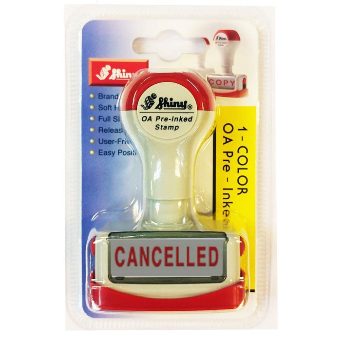 

Stempel CANCELLED Shiny OA SNC 19 SNC19 SNC19 PreInk Preink